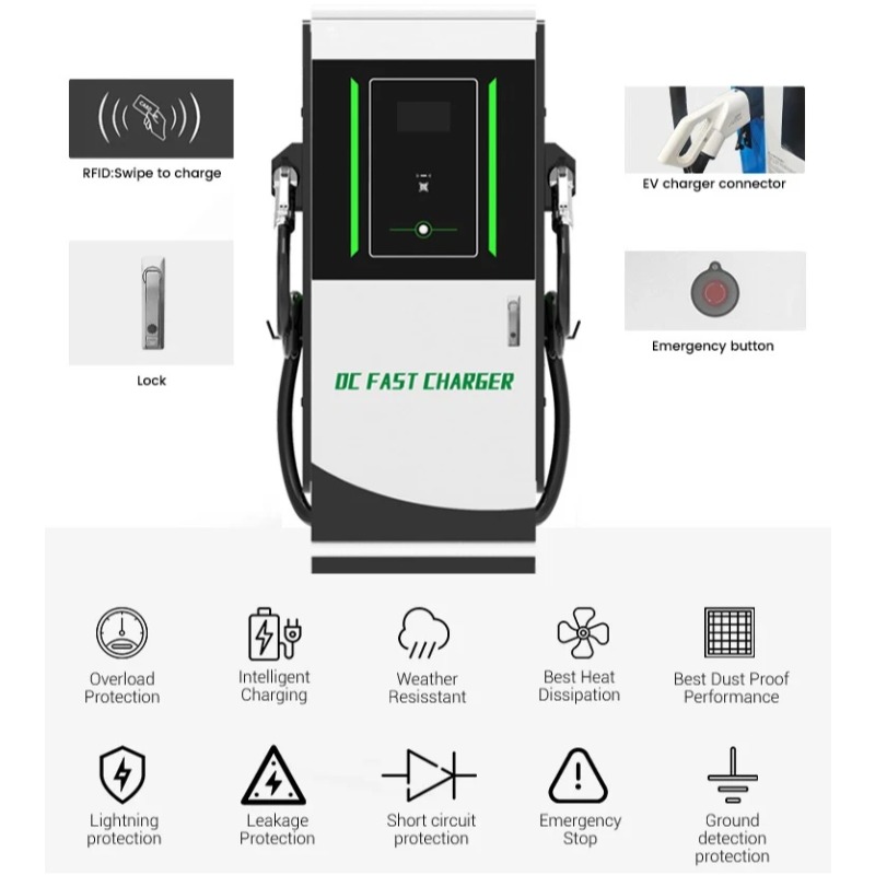 DC EV Charging Station 30kW Wa - Dc Fast Charger 30Kw Wallbox Commercial ulasan dan harga